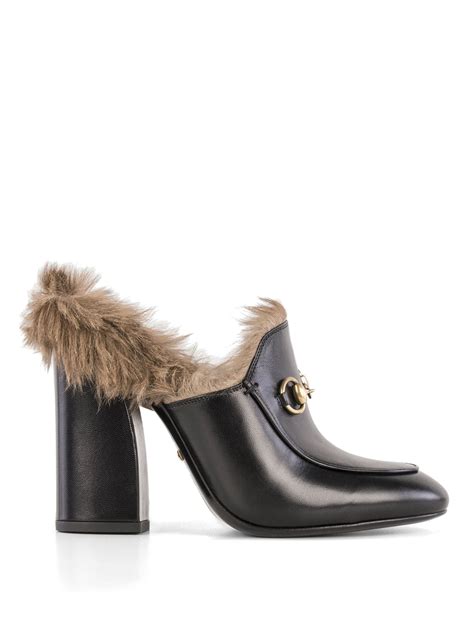 gucci shoes real fur|gucci mules street style.